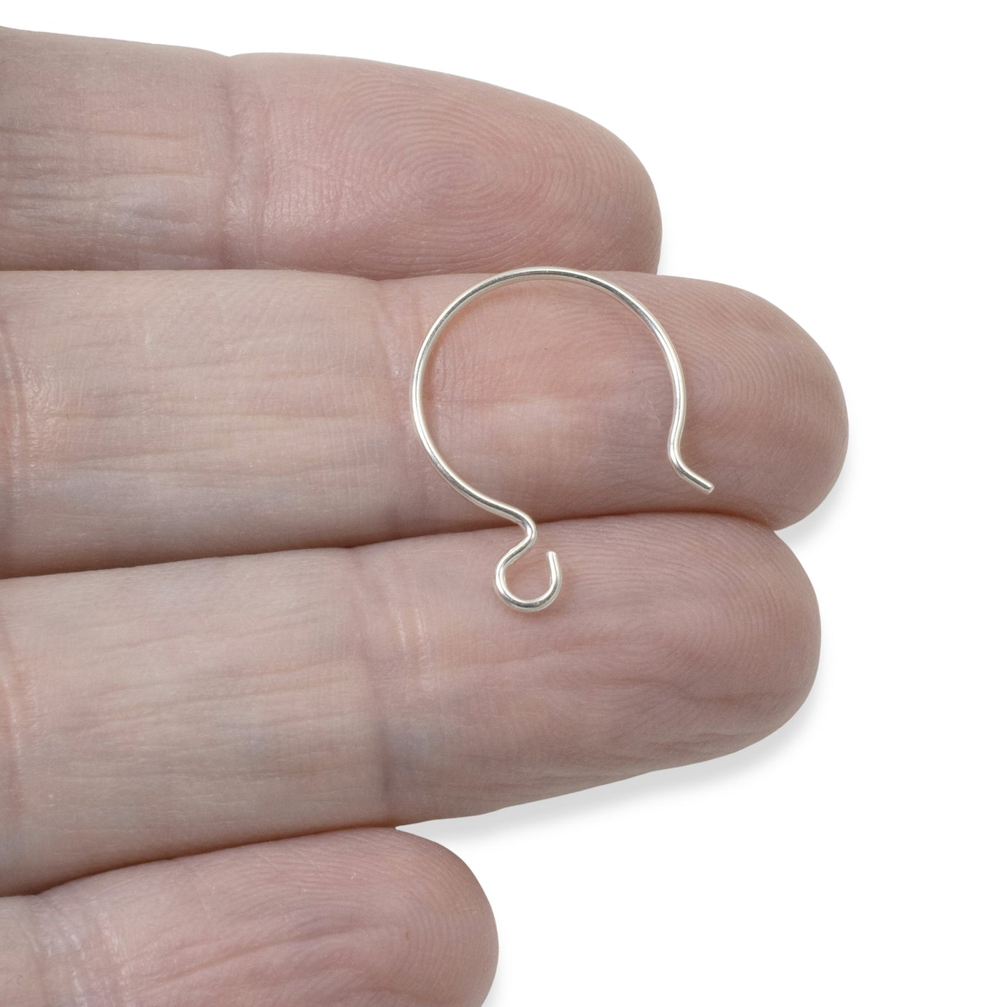 10Pcs Sterling Silver Hoop Ear Wires - Hypoallergenic Circle Earring Hooks