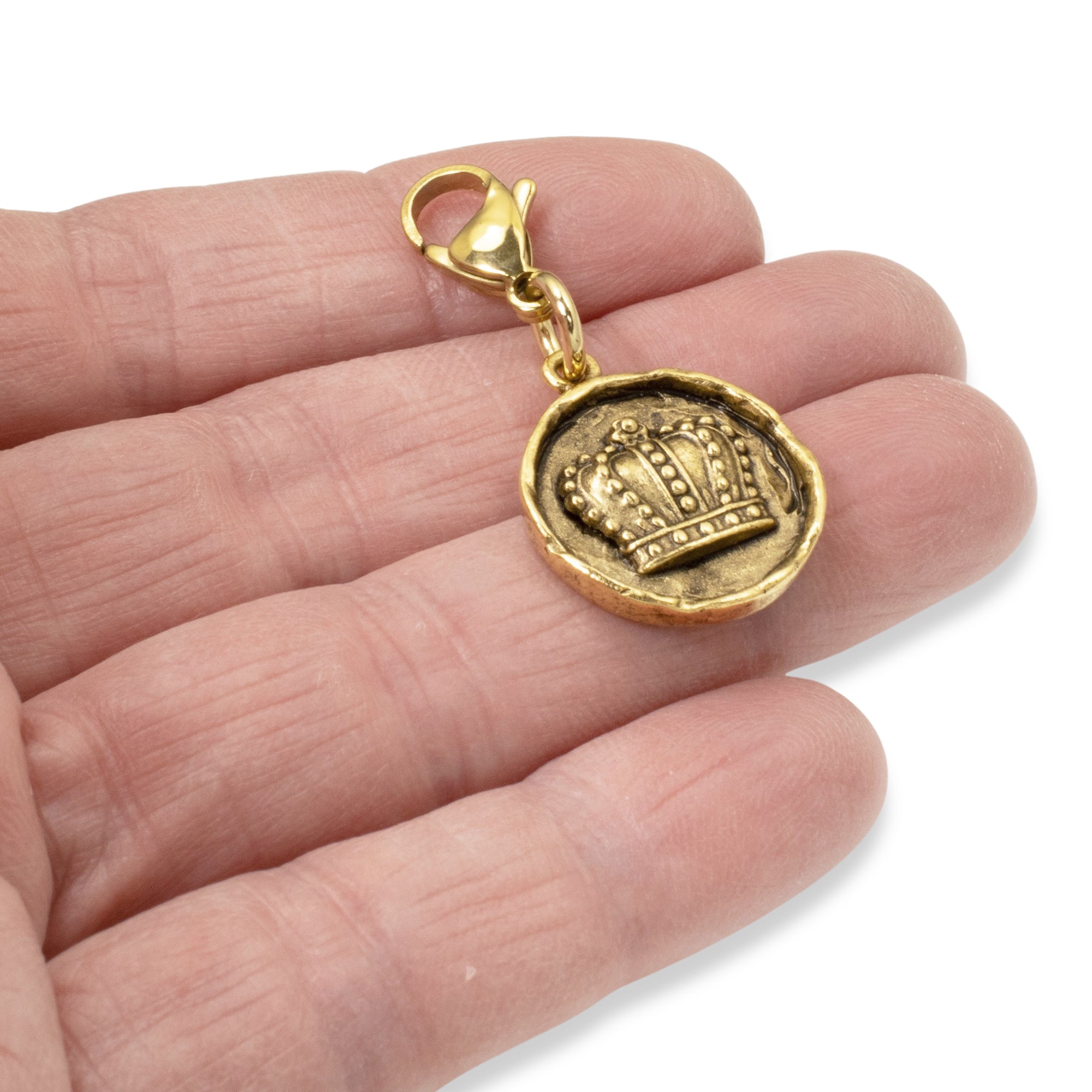 Keychain with 24 k real gold charm. outlet