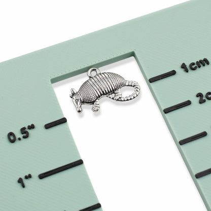 Armadillo Charms 10Pcs, Antique Silver Metal Pendants, DIY Texas Jewelry Making