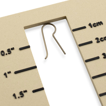 Niobium Earring Hooks Antique Brass 10 Pack: Regular Leg Ear Wire Blanks Hypoallergenic Sensitive Ears USA Made