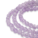 100 Glass Crackle Beads - Lavender - 6mm Round Bead Pack - DIY Jewelry-Making
