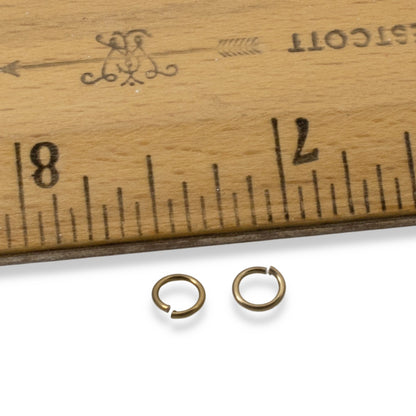 Antique Brass Niobium Jump Rings 5mm, Hypoallergenic Jewelry Making, 20-Pack