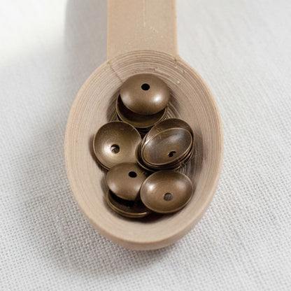 Classic Bead Caps 7mm: Antiqued Natural Brass Vintaj 20-Pack Findings