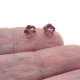 50 Baby Bell Flower Beads - Amethyst - Czech Glass - 4x6mm Small Flowers