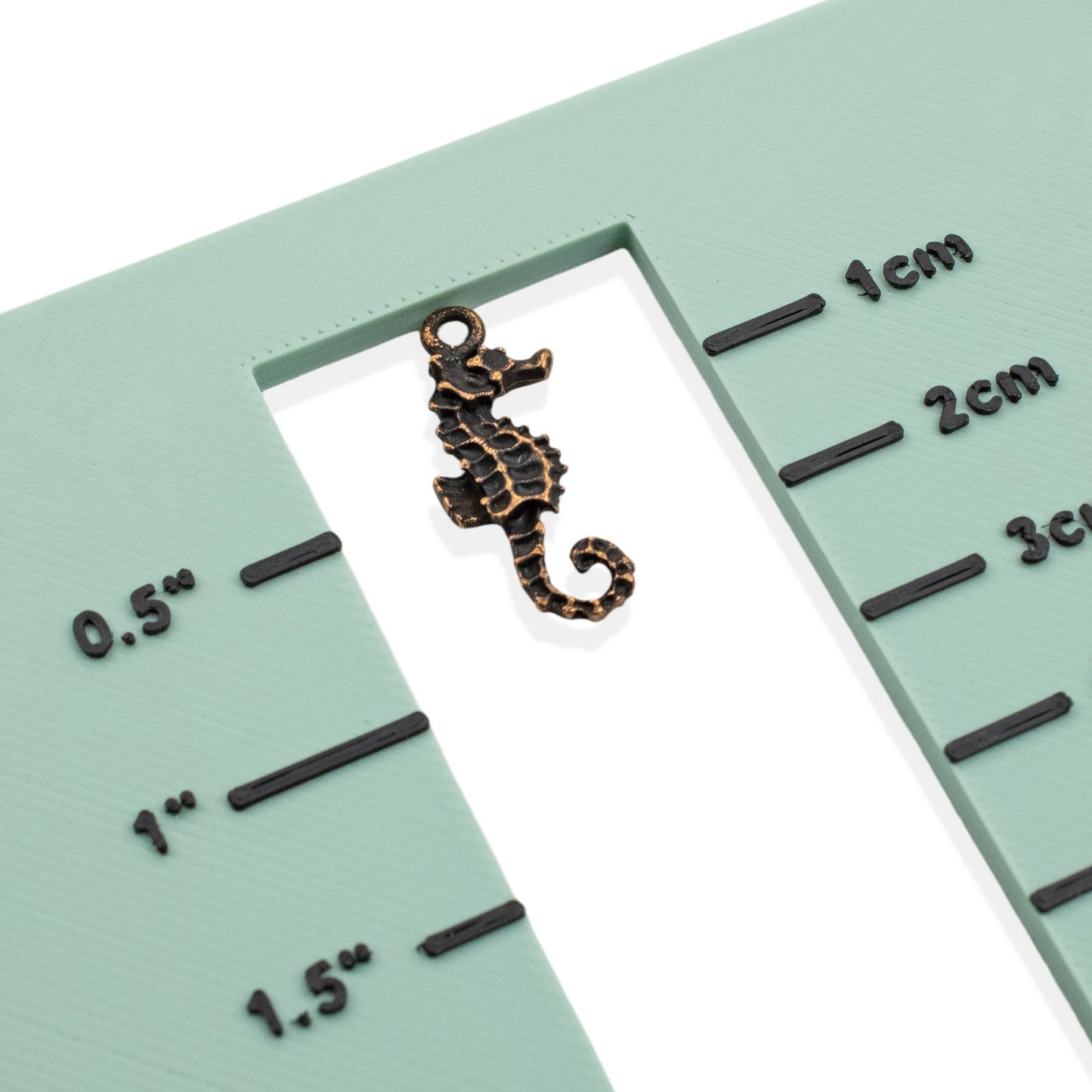 Seahorse Charms: 2Pc Antique Copper Pewter 22mm Ocean Marine Life Animal Jewelry