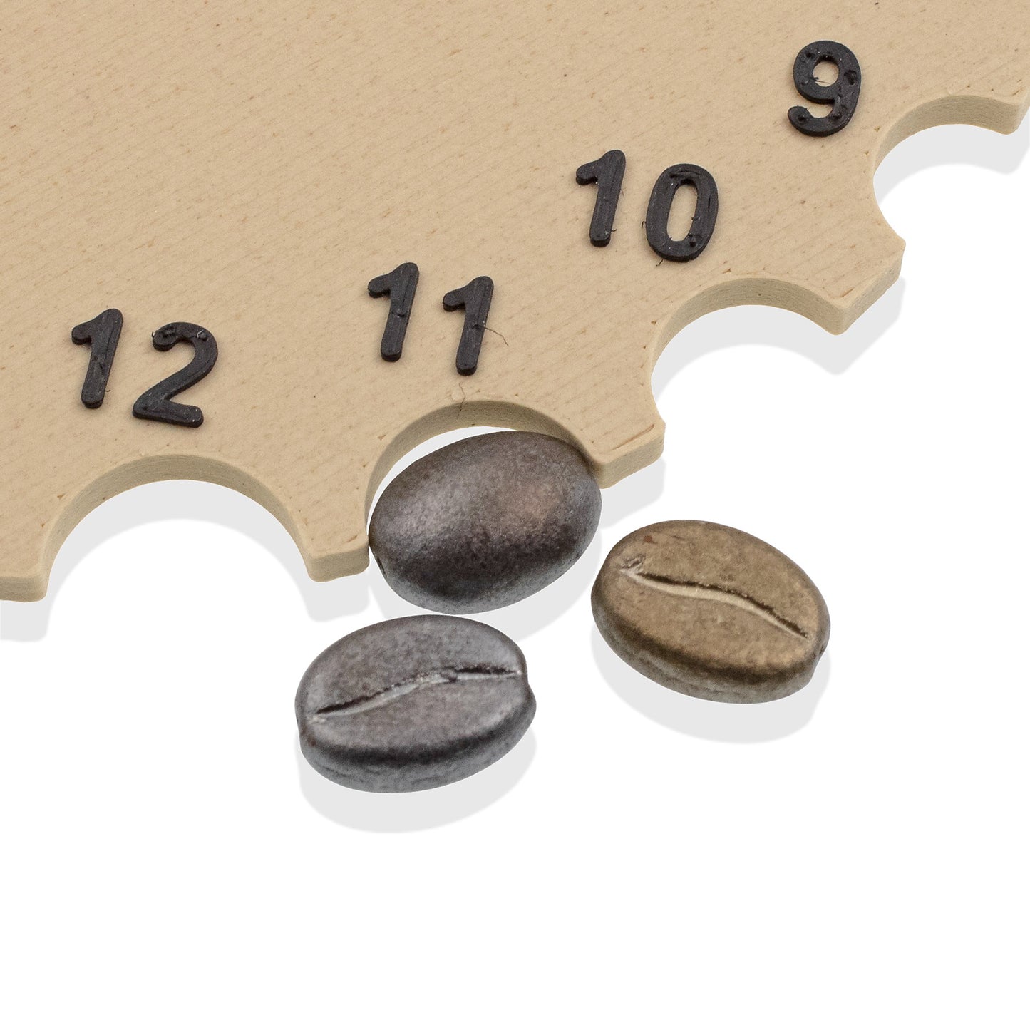 Coffee Bean Beads: Flax Grey Metallic Czech Glass 8x11mm 10-Pack Java Jewelry