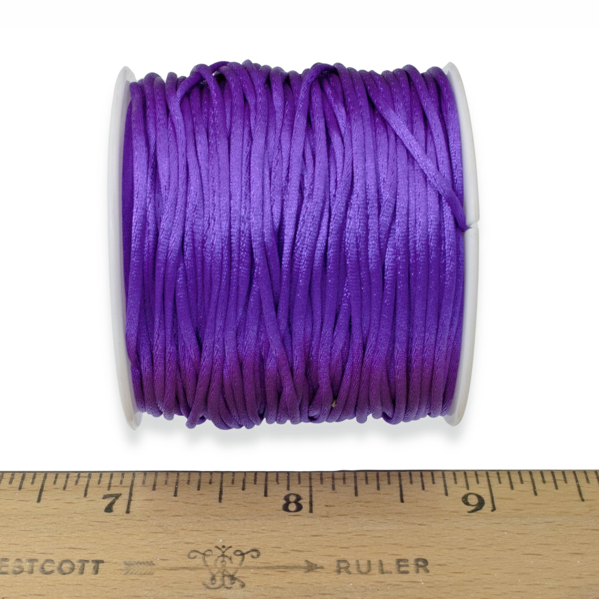 1mm Purple Satin Nylon Cord