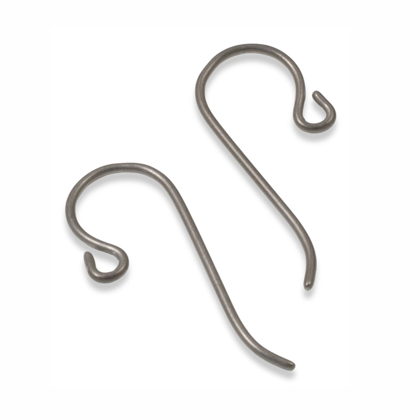 10 Gray Niobium Ear Wires - Small Loop - TierraCast Hypoallergenic Earring Hooks