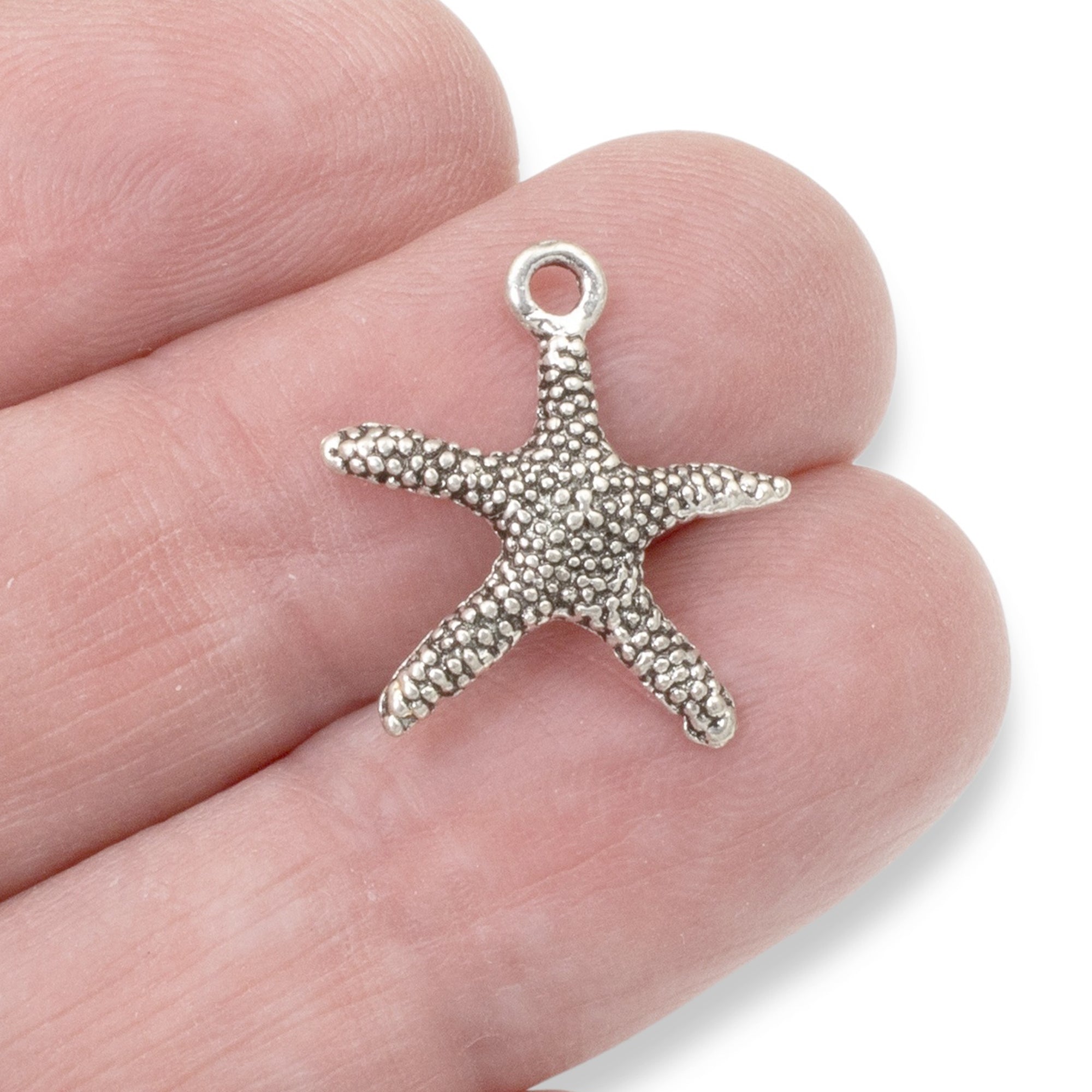 Silver Starfish Charms | Hackberry Creek