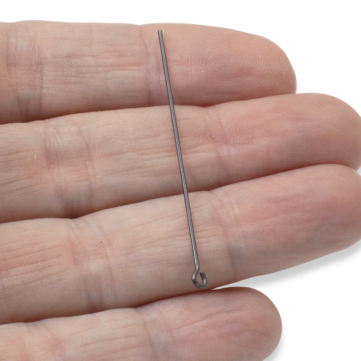 Black Niobium Eye Pins 20G 1.75" Hypoallergenic USA Made 20pk