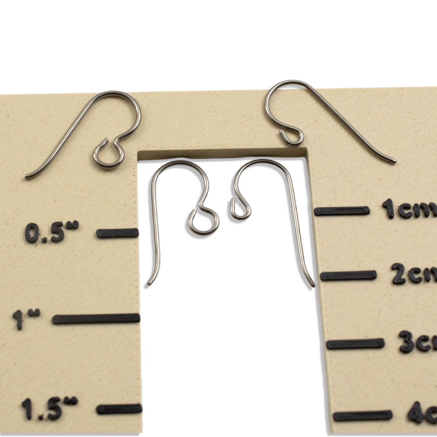 10 Pairs Titanium Ear Wire Starter Set, Hypoallergenic Earring Hooks for Sensitive Ears, Regular & Front Loop Variety