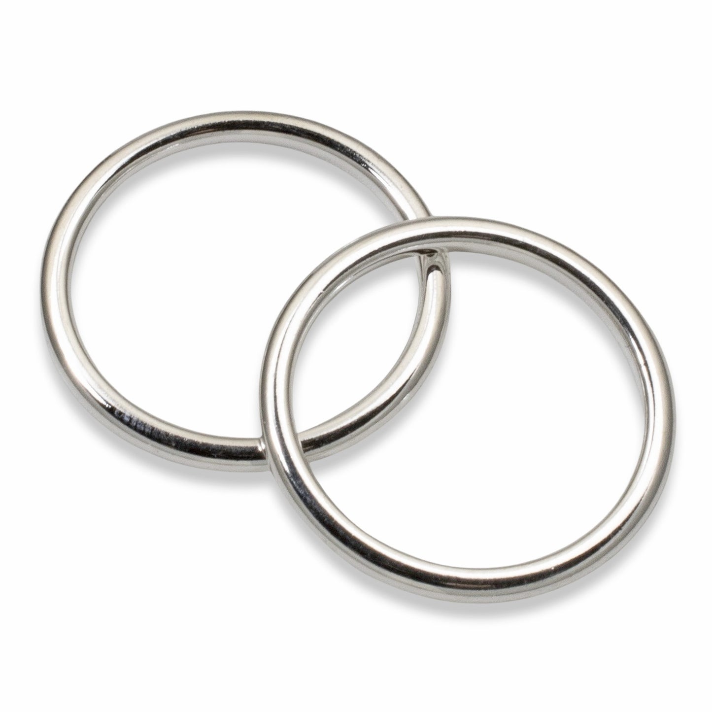 Open Frame Hoop Sterling Silver 25mm Charm Holders 2-Pack Nunn Design USA