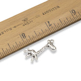 12 Prancing Giraffe Charms, Silver Metal Zoo Animal Pendants for Jewelry, Crafts
