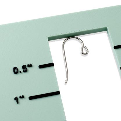 Niobium Ear Wires Gray: Hypoallergenic Small Loop French Hook 50-Pack