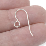 4 Sterling Silver Ear Wires - Regular Loop - USA Made - French Earring Hooks