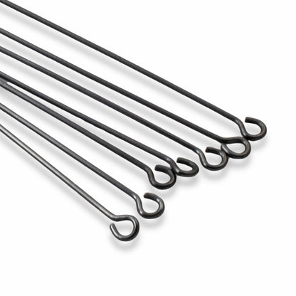 Black Niobium Eye Pins 20G 1.75" Hypoallergenic USA Made 20pk