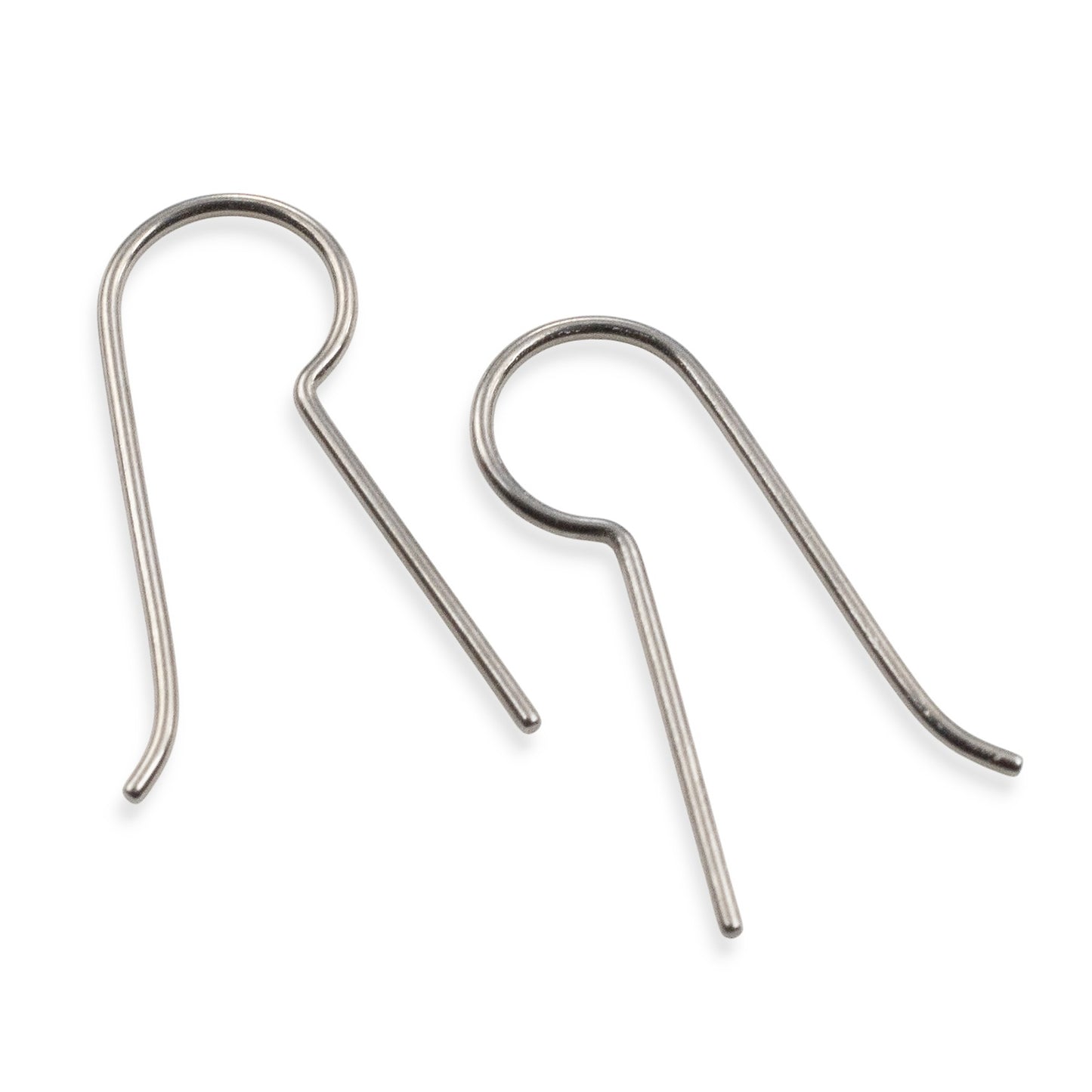 Titanium Earring Hooks 10 Pack: Regular Leg Ear Wire Blanks Hypoallergenic Sensitive Ears USA Made