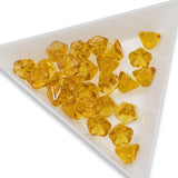 25 Golden Yellow Bell Flower Beads, 6x8mm Czech Glass Flowers for DIY Jewelry Making