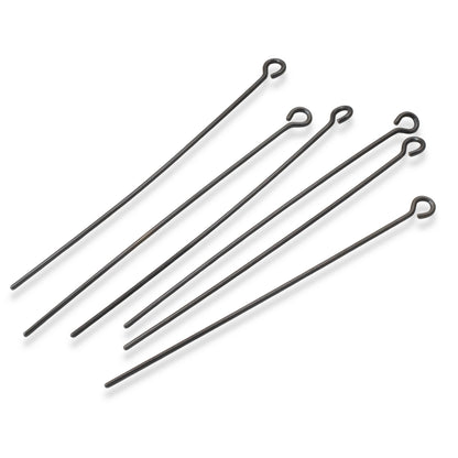 Black Niobium Eye Pins 20G 1.75" Hypoallergenic USA Made 20pk
