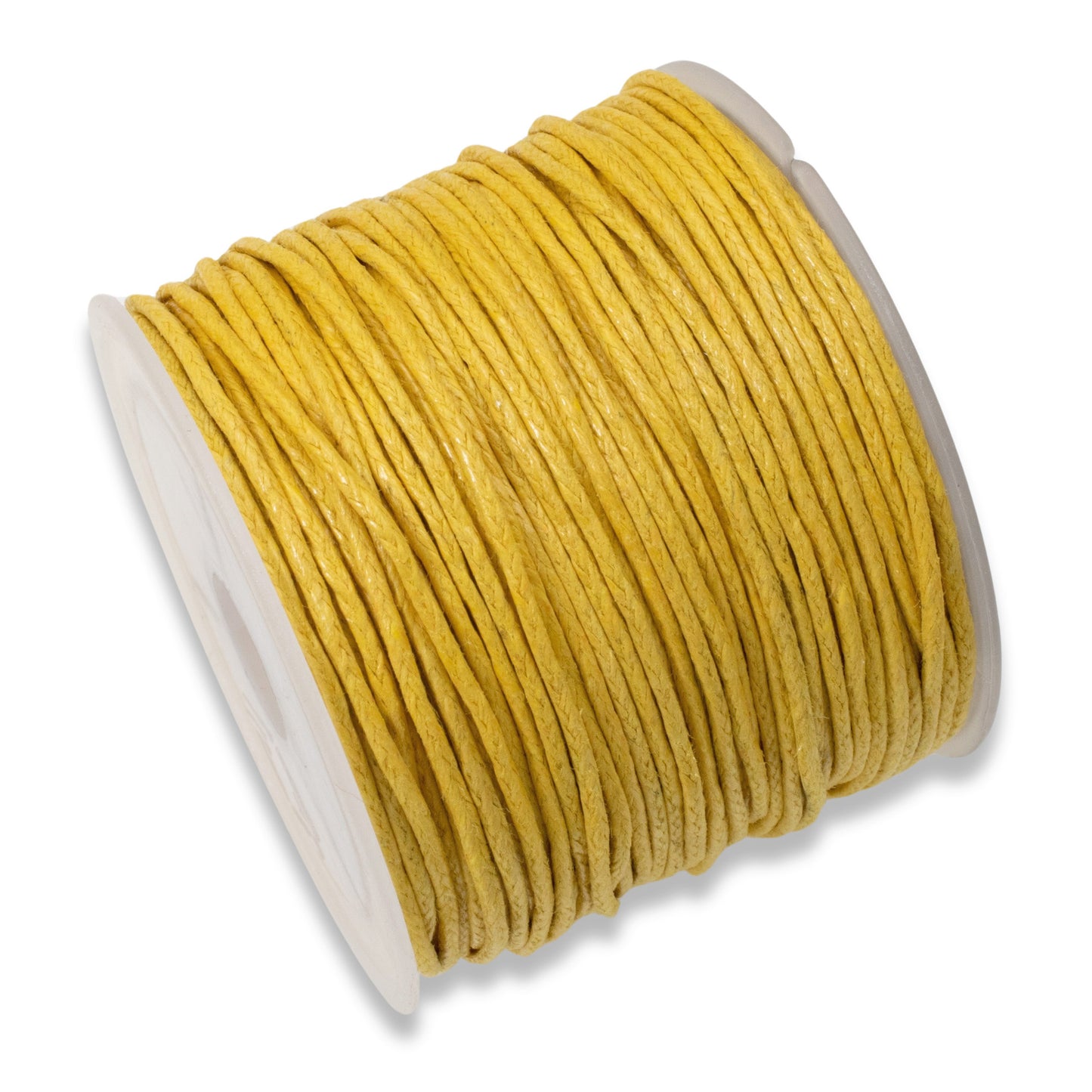 Yellow 1mm Waxed Cotton Cord - 25 Meters - Jewelry and Craft String