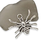 15 Spider Charms, Silver Metal Halloween Insect Animal, Halloween Insect Jewelry
