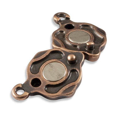 Ornate Magnetic Clasp Copper: Easy Close Art Deco Style Jewelry Findings