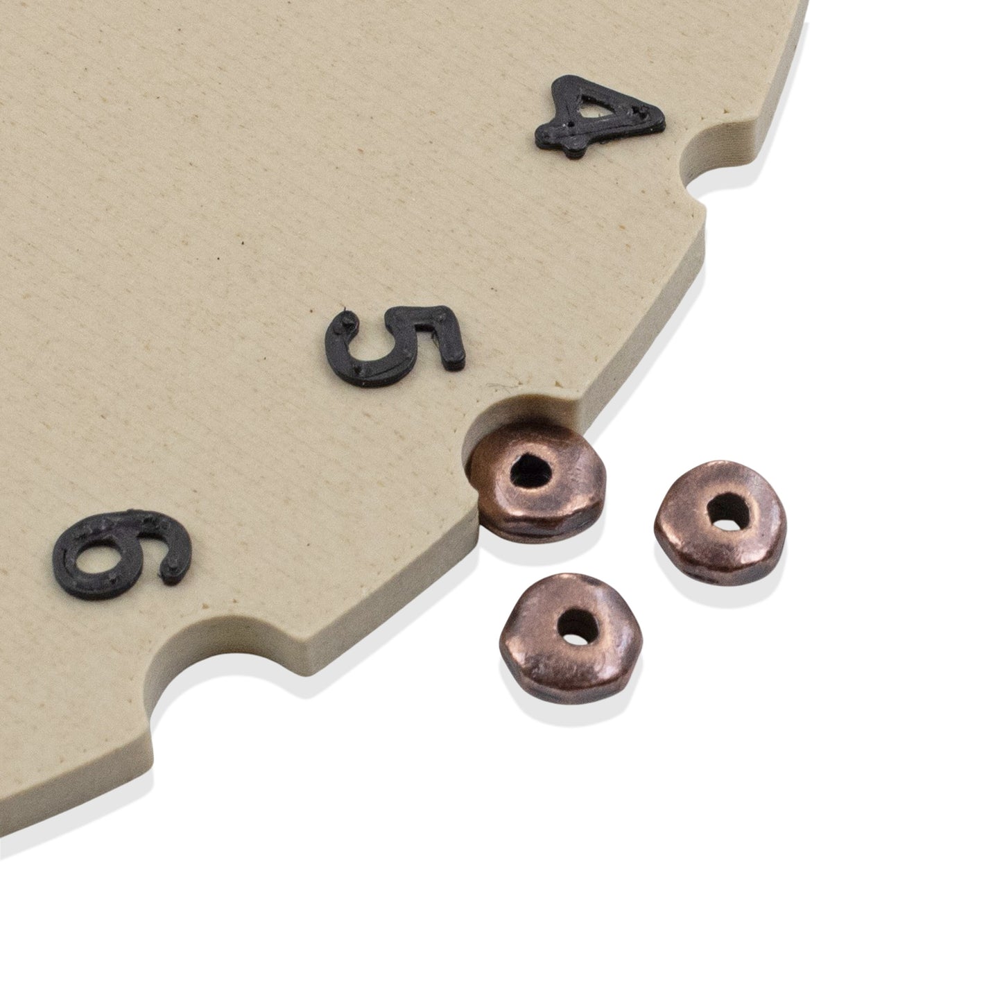 Antique Copper Nugget Beads: Organic Pewter Spacers 5mm 25 Pack Jewelry Making