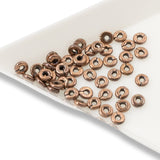 50 Copper Kenyan 4mm Heishi Beads, TierraCast Tiny Spacer Beads for DIY Jewelry