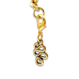 Gold Snake Clip-on Charm, Southwestern Rattlesnake Design + Lobster Clasp