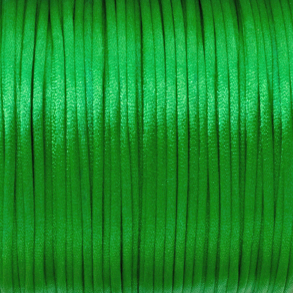 1mm Bright Green Satin Nylon Cord | Hackberry Creek