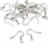24 Stainless Steel Ear Wires - Coil Accent - Silver Cousin Earring Hooks