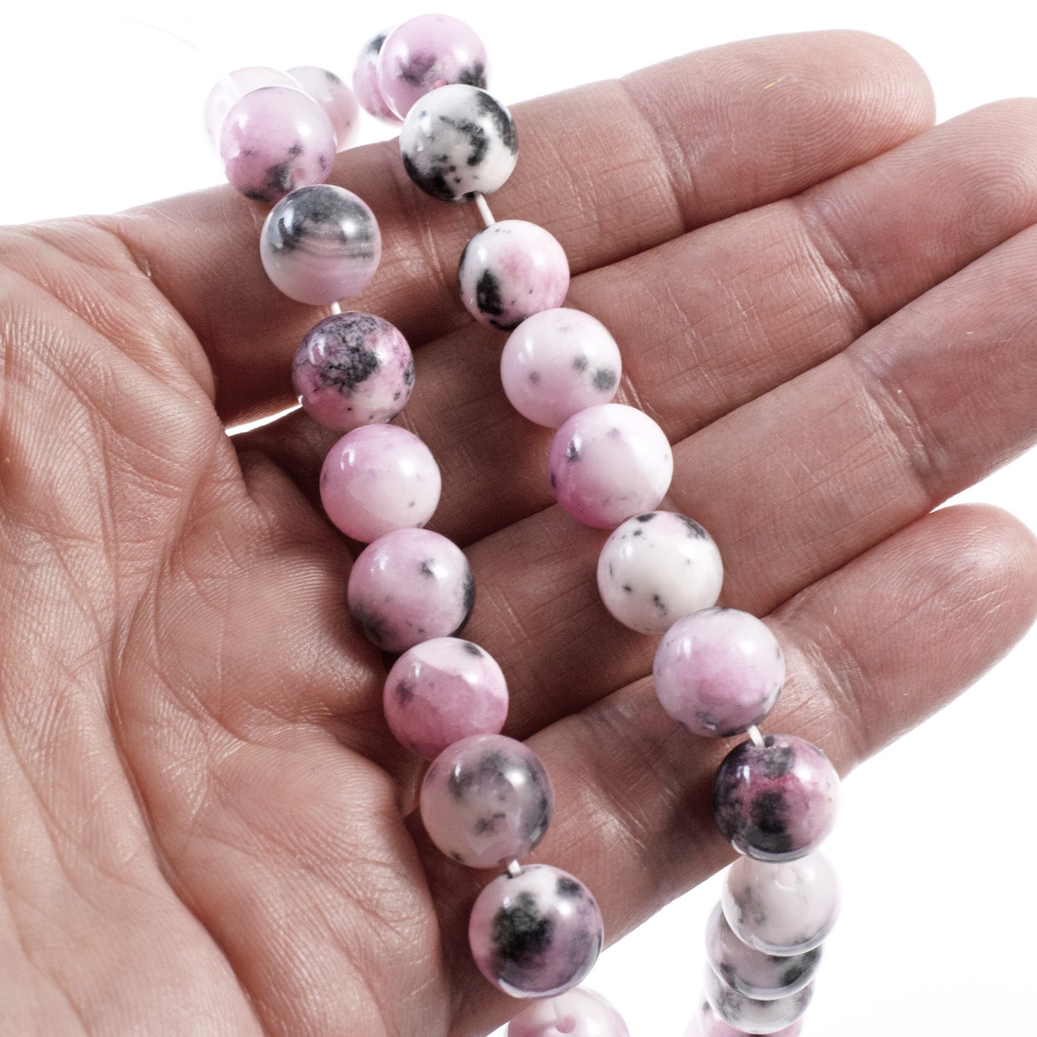 Handmade Rosary, retailer Gray Mountain Jade Beads 10mm Round