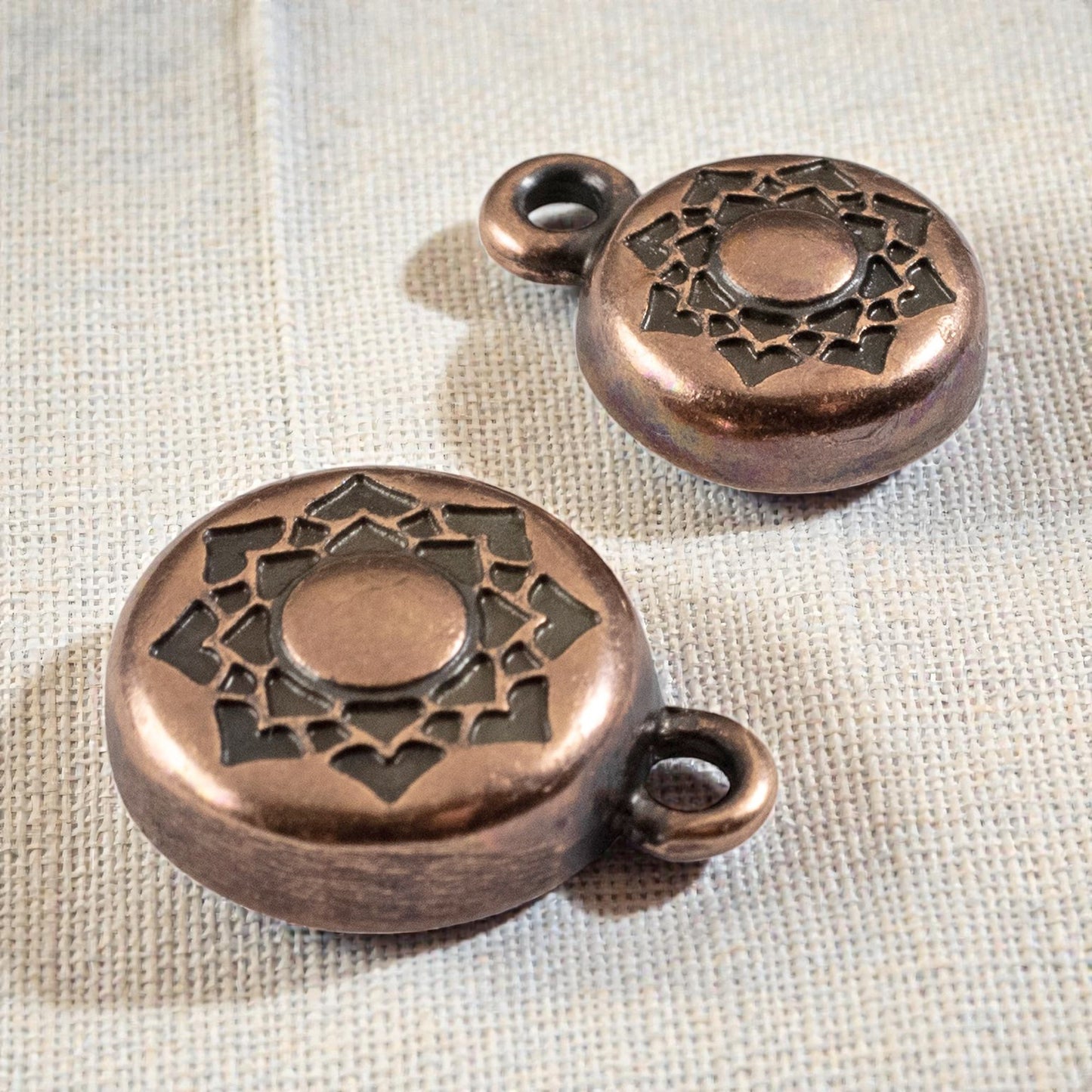 Lotus Magnetic Clasp Copper: Easy Close Floral Jewelry Findings