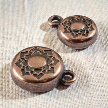 Lotus Magnetic Clasp Copper: Easy Close Floral Jewelry Findings