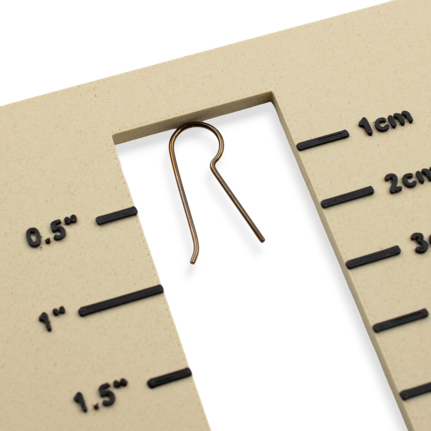 Niobium Earring Hooks Bronze 10 Pack: Regular Leg Ear Wire Blanks Hypoallergenic Sensitive Ears USA Made