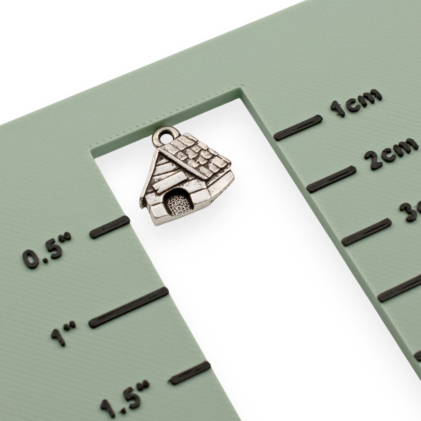 TierraCast Dog House Charms - Silver Pewter Pet Lover Jewelry Components 2 Pack