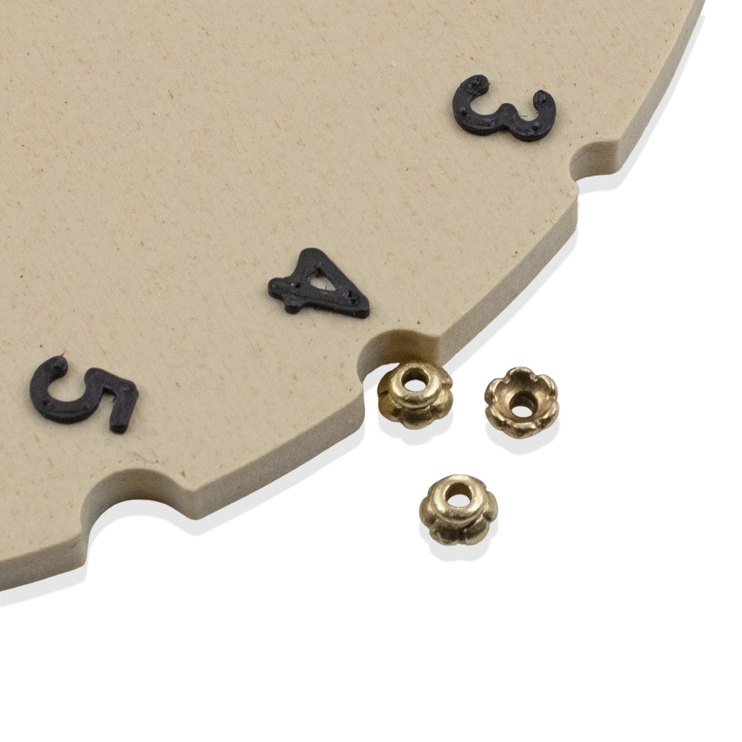 Satin Brass Scalloped Bead Caps: Floral 4mm Delicate Earring Caps 20-Pack