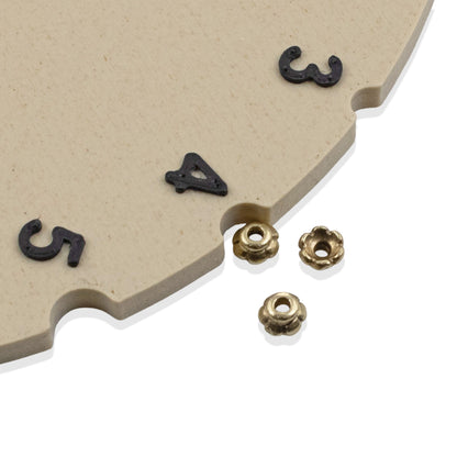 Satin Brass Scalloped Bead Caps: Floral 4mm Delicate Earring Caps 20-Pack