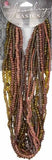 90g Brown Glass Seed Beads Set, Earth-Toned Beads for Jewelry Making & Crafts