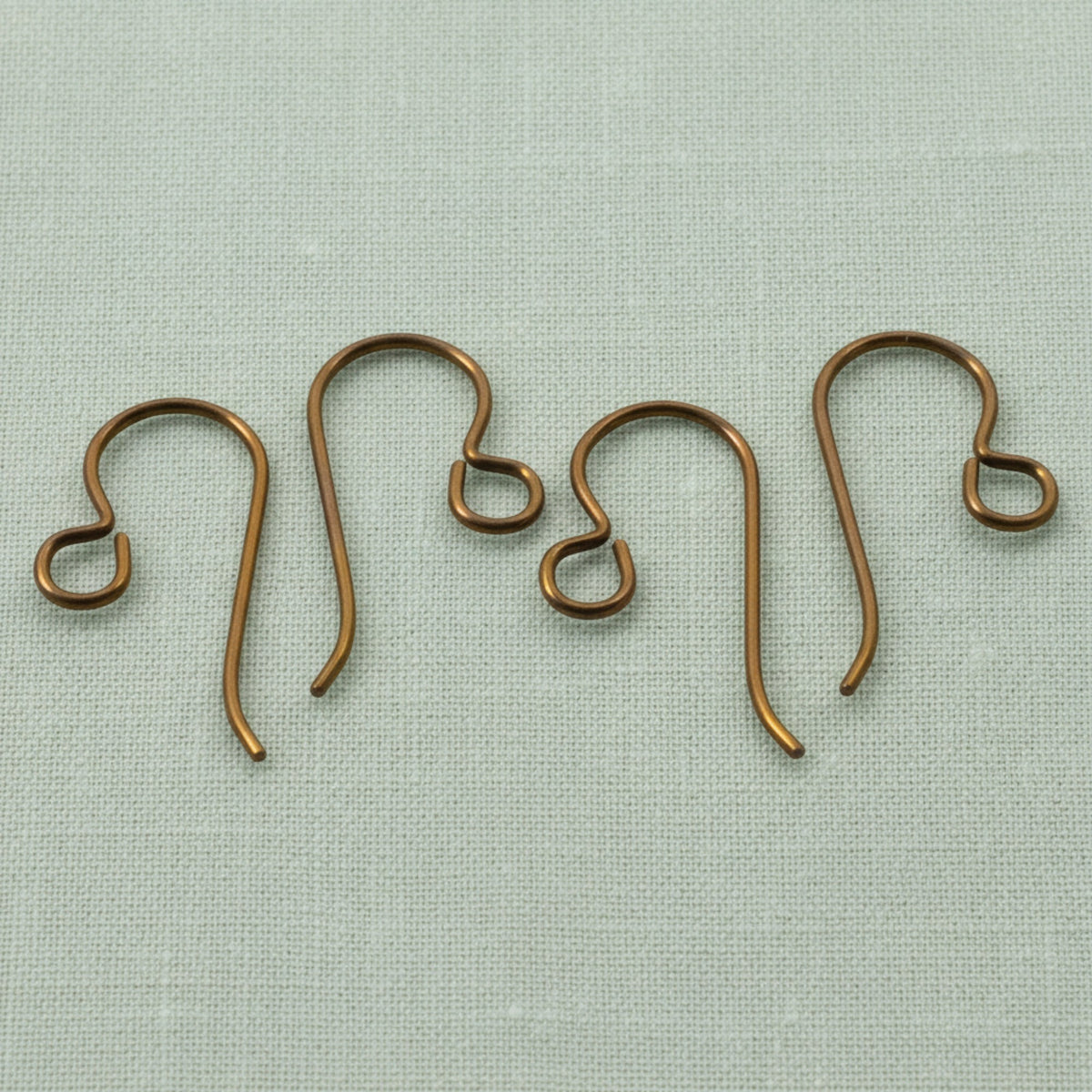 Niobium Earring Kit: Bronze Hypoallergenic Complete Findings 2 Pairs Sensitive Ears USA Made