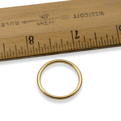 Open Frame Hoop 24k Gold Plated: 25mm Charm Holders 2-Pack Nunn Design USA