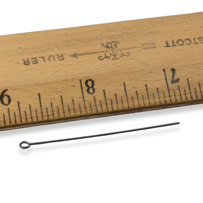 Black Niobium Eye Pins 20G 1.75" Hypoallergenic USA Made 20pk