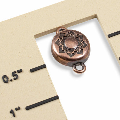 Lotus Magnetic Clasp Copper: Easy Close Floral Jewelry Findings
