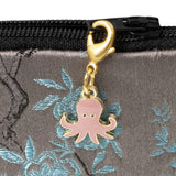 Pink Octopus Clip-On Charm, Stylish Sea Life Accessory for Jewelry, Purse, Badge