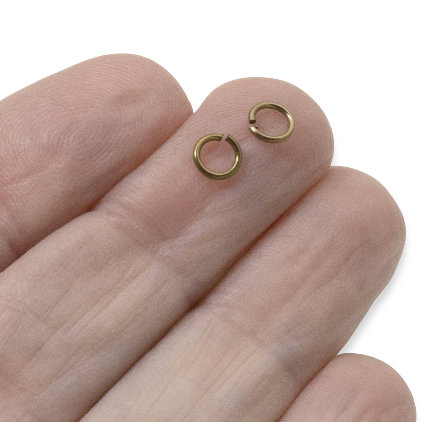 Antique Brass Niobium Jump Rings 5mm, Hypoallergenic Jewelry Making, 20-Pack