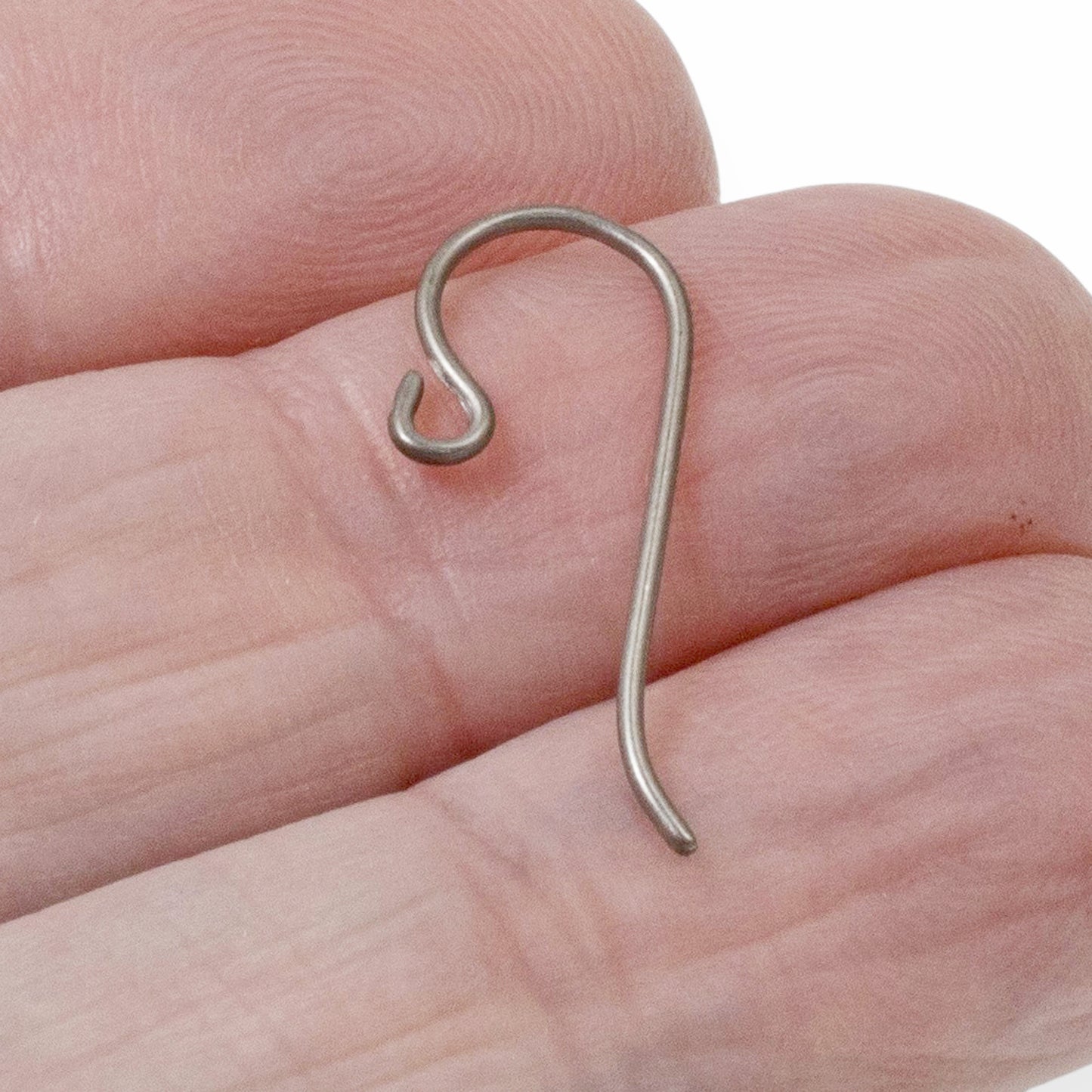 10 Gray Niobium Ear Wires - Small Loop - TierraCast Hypoallergenic Earring Hooks