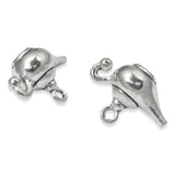 10 Enchanting Genie Lamp Charms, Silver Magic Oil Lamp Pendants for DIY Jewelry Making