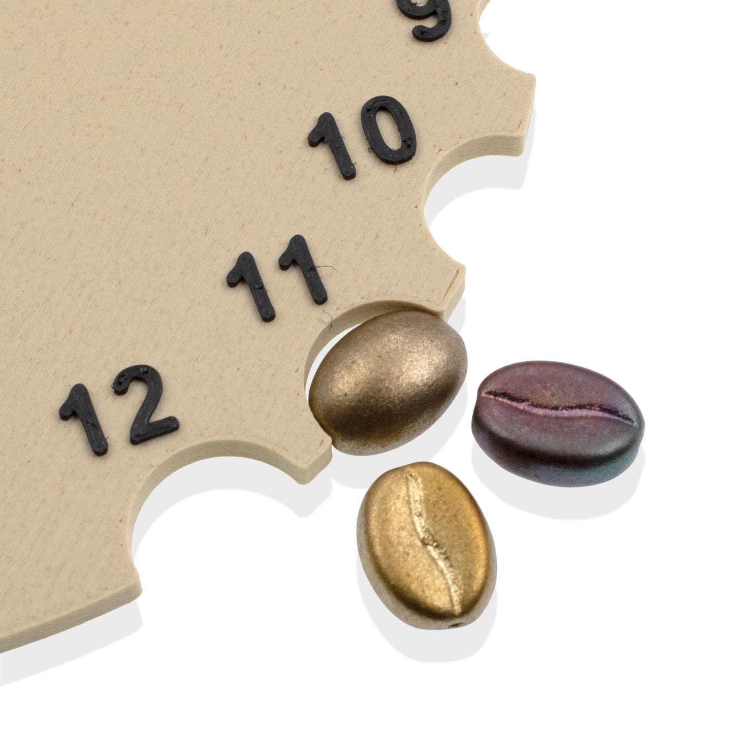 Coffee Bean Beads: Metallic Rainbow Mix Czech Glass 8mm x 11mm 10 Pack Colorful Java Jewelry Making