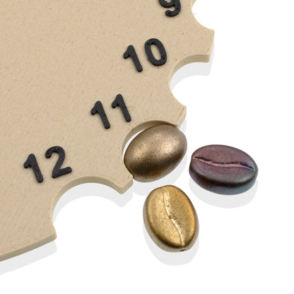 Coffee Bean Beads: Metallic Rainbow Mix Czech Glass 8mm x 11mm 10 Pack Colorful Java Jewelry Making