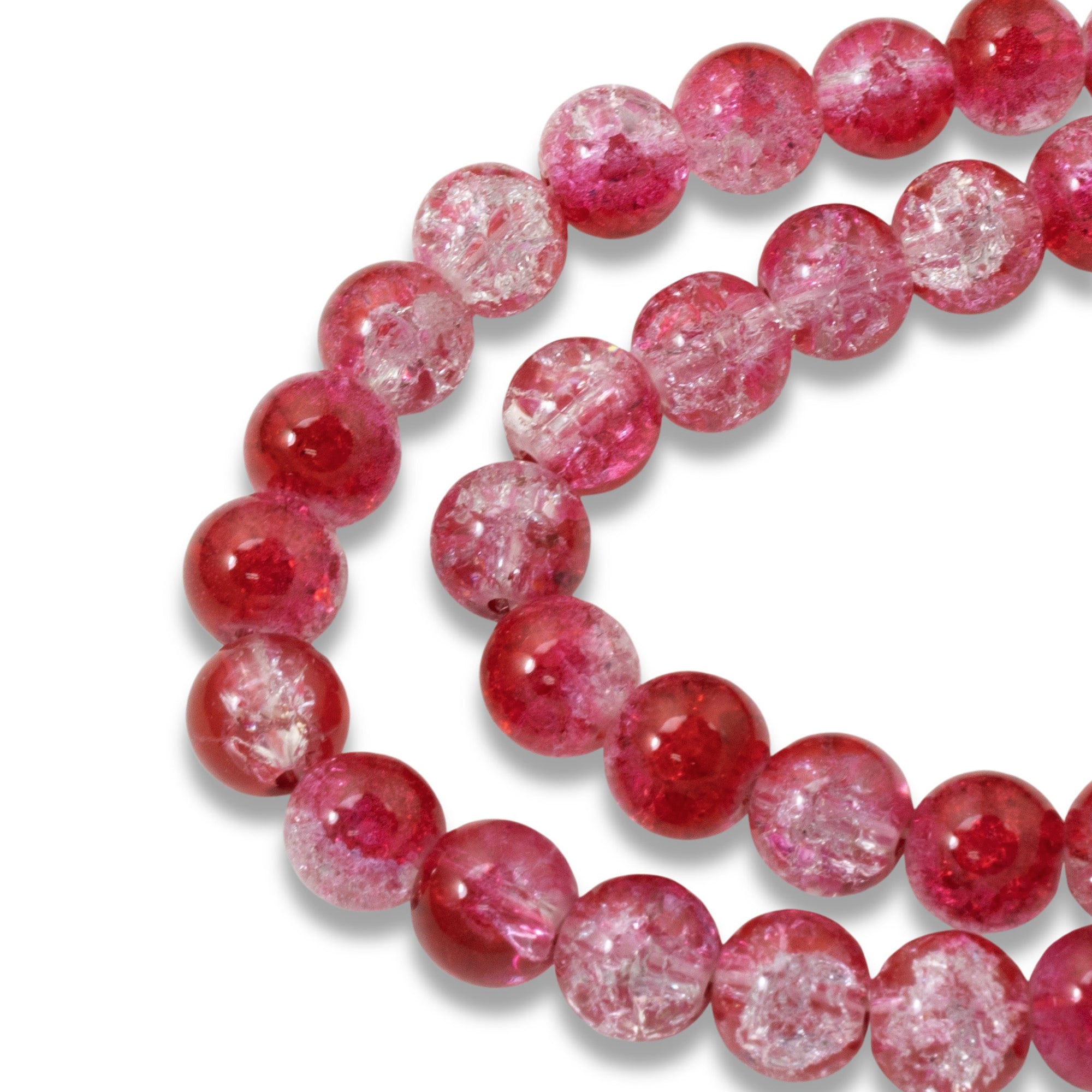 1 Pack 8mm Red Beads For Jewelry Making